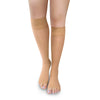 Low Compression Stockings – Knee High Open Toe Transparent 8-15mmHg.
